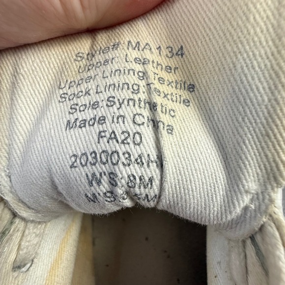 Madewell Sidewalk Low Top Sneakers White Leather Womens 8M MA134 FA20 - Picture 6 of 6
